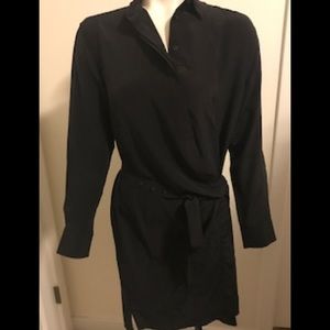 All Saints silk RUI shirt dress